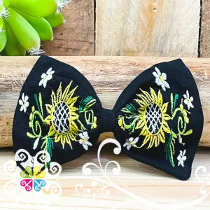 Sunflower Hair Bow Clips