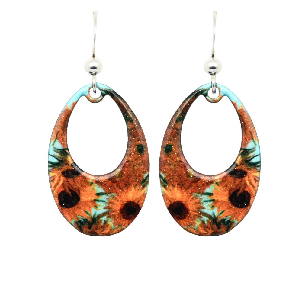 Sunflowers - Earrings #2242 by d'ears