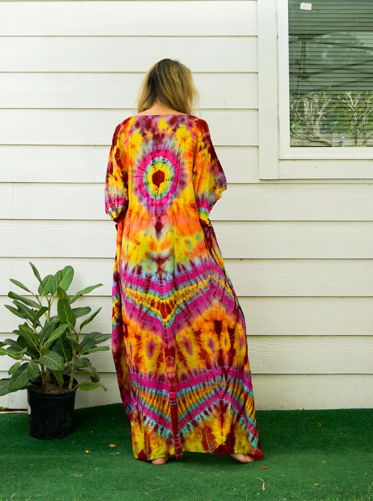 Sunlit Whirl Tie Dye Kaftan