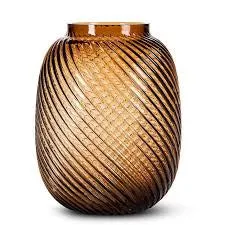 Swirled Glass Vase