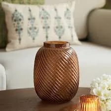Swirled Glass Vase