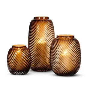 Swirled Glass Vase