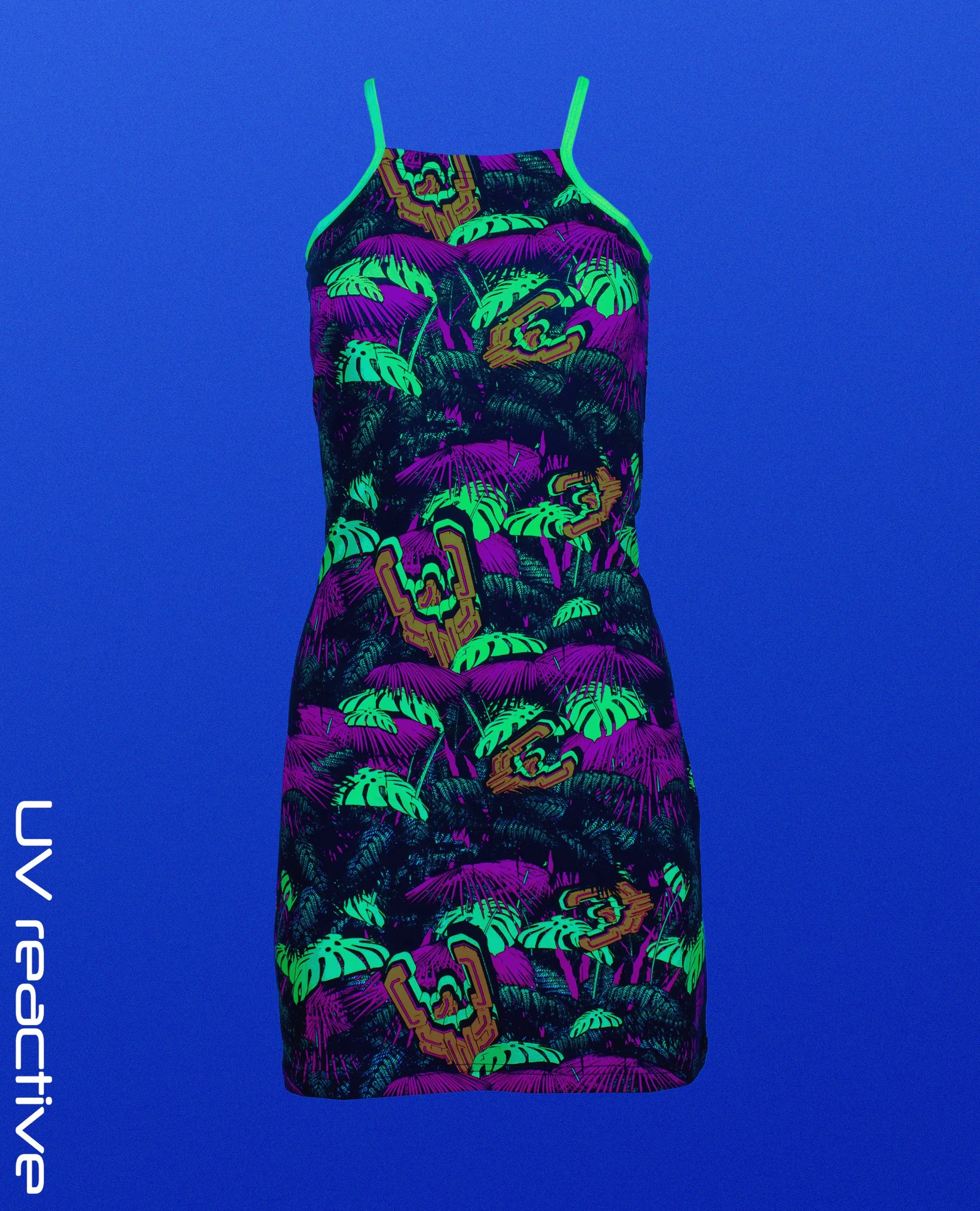 TANK DRESS NEON JUNGLE