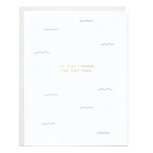 Ten Tiny Fingers Greeting Card
