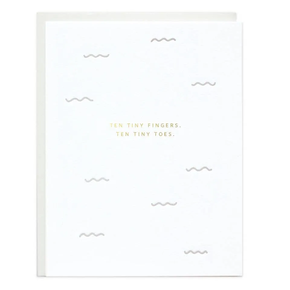 Ten Tiny Fingers Greeting Card