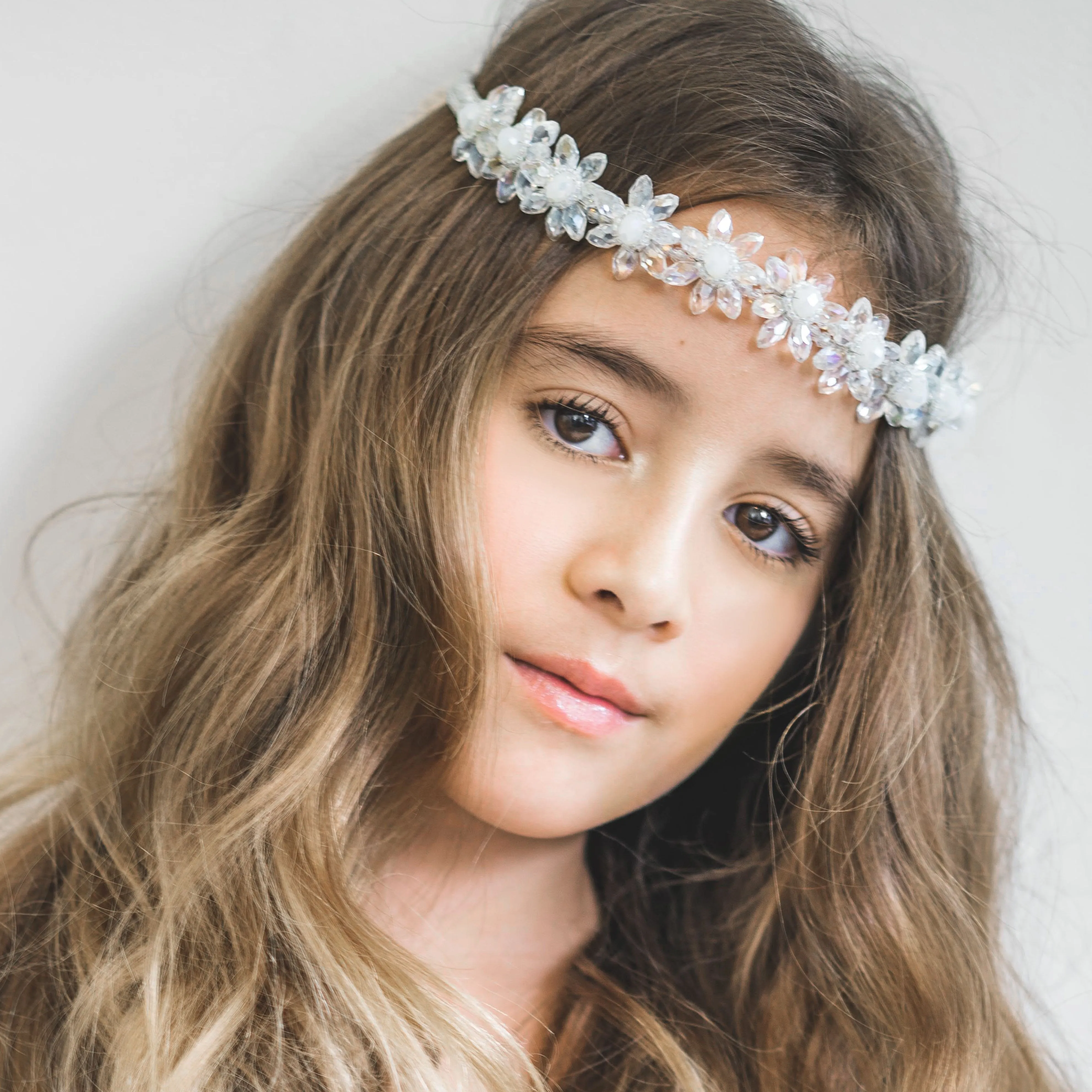 The Angel Kiss Crystal Flower Luxury Hair Garland