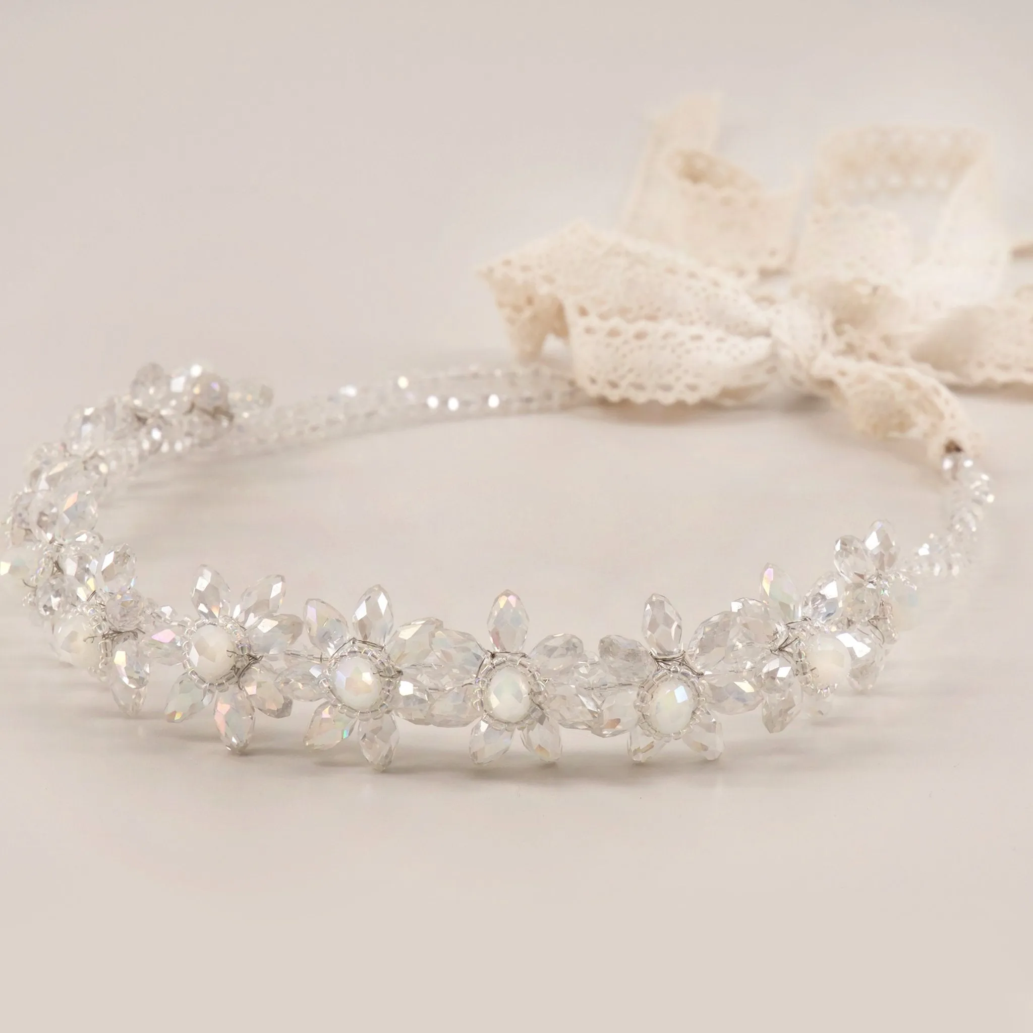 The Angel Kiss Crystal Flower Luxury Hair Garland