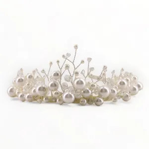 The Cielo Designer Kids Pearl & Crystal Tiara Headband