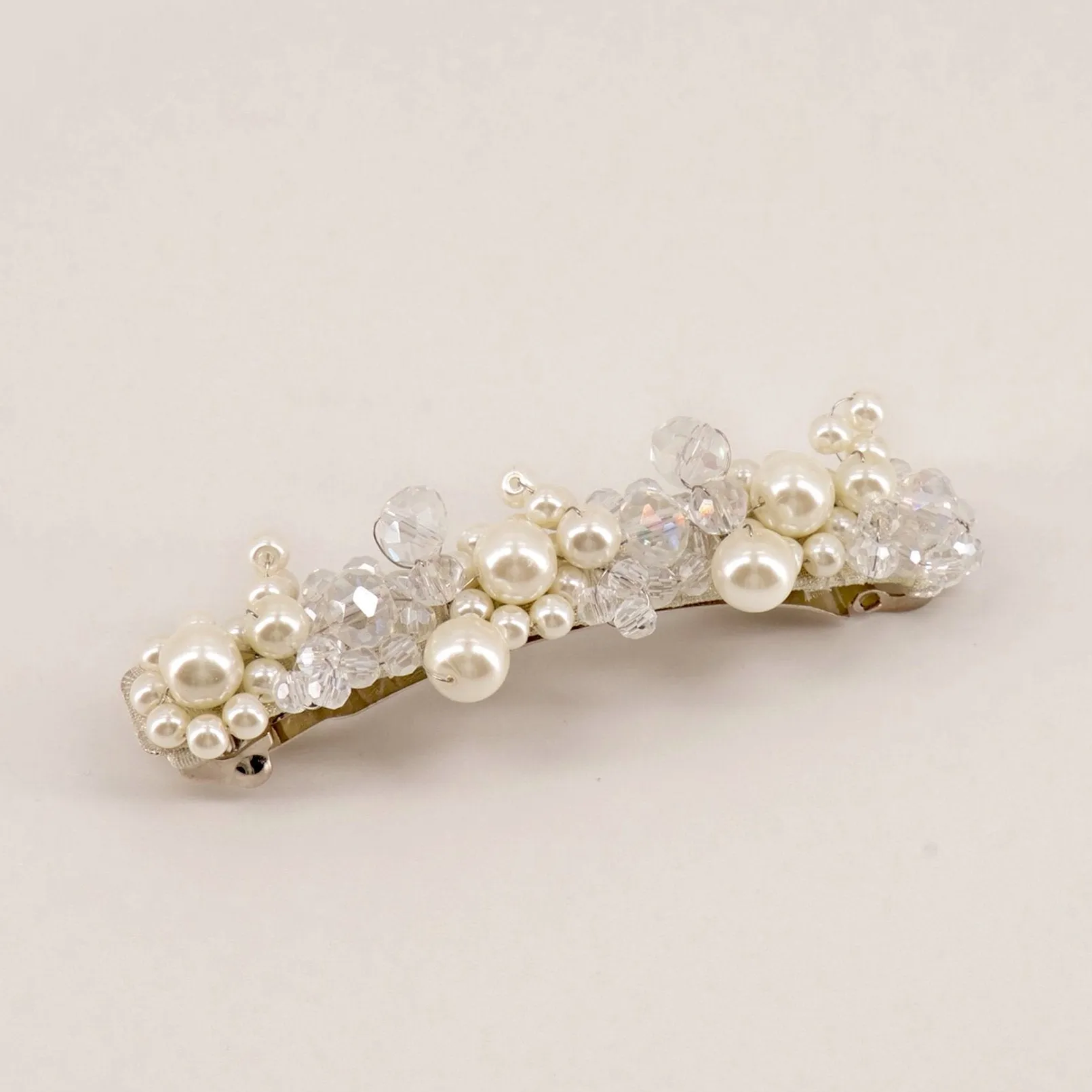 The Faith Pearl & Crystal Designer Hair Clip