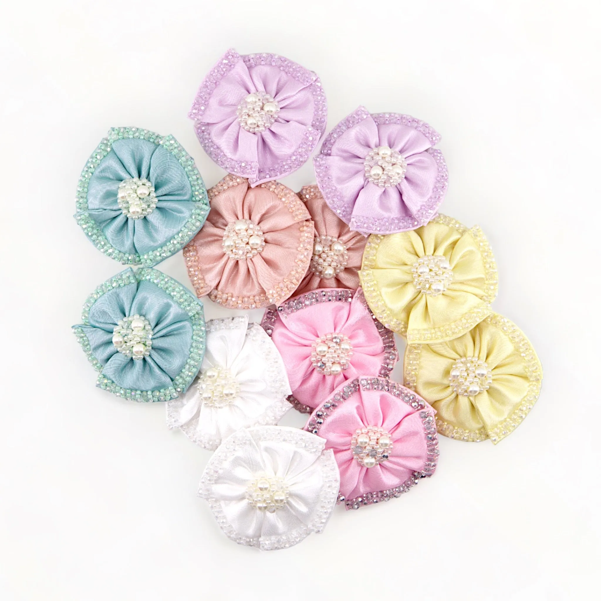 The Florian Girls Designer Lemon Flower Clip Set