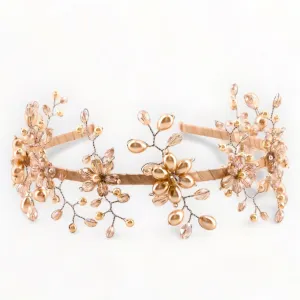 The Gavreel Crown Of Peace Pearl & Crystal Designer Headband