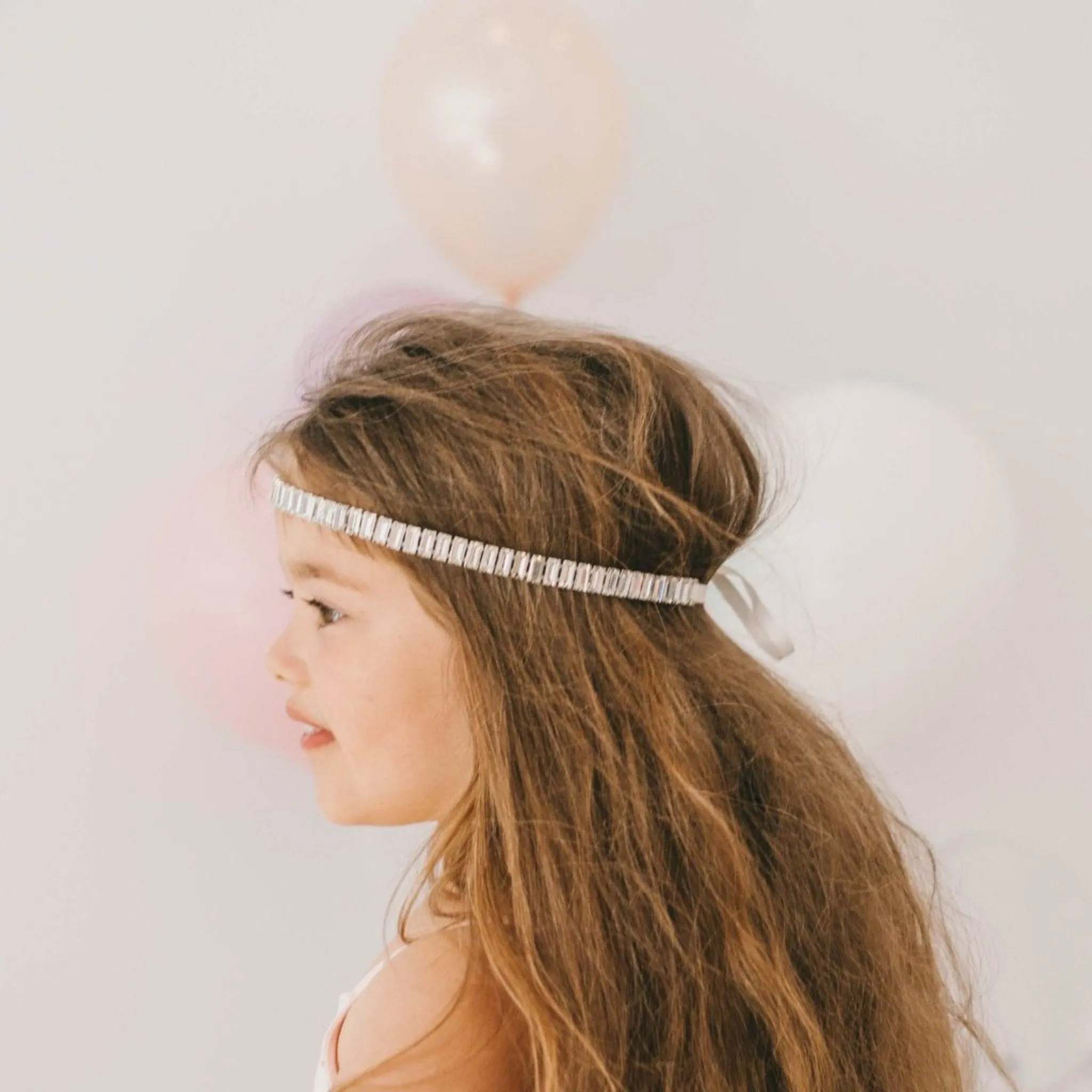 The Little White Diamond Hair Garland
