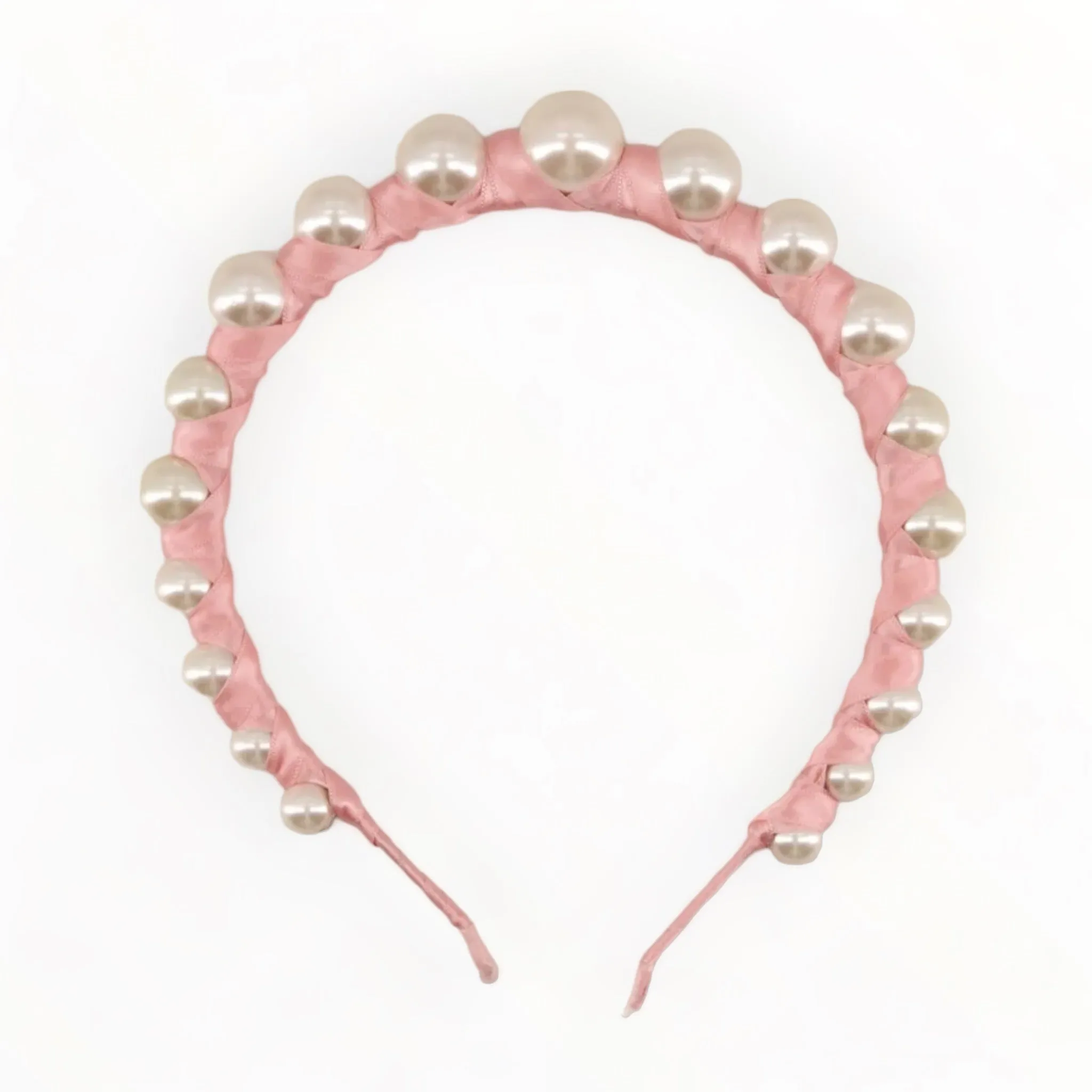The Luxury Vida Pearl Pink Crown Headband