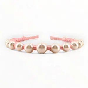 The Luxury Vida Pearl Pink Crown Headband