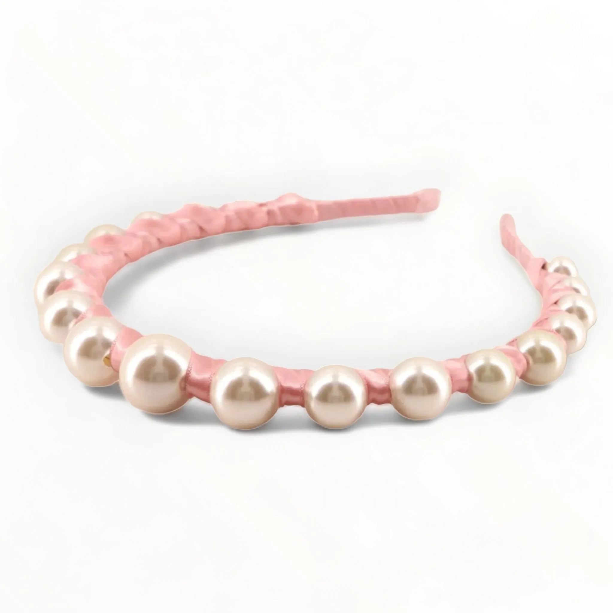 The Luxury Vida Pearl Pink Crown Headband