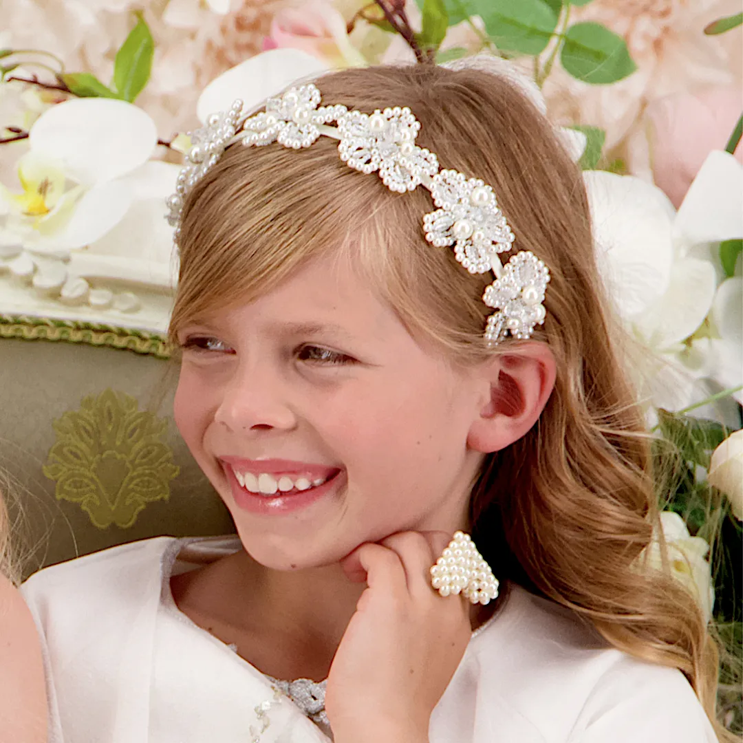 The Mini Shades Of White Headband