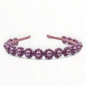 The Tiffany Lilac Pearl Headband