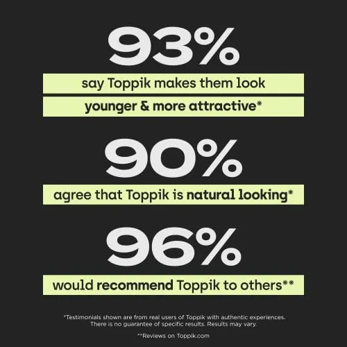 Toppik Hair Building Fibers, Medium Blonde, 27.5g Fill In Fine or Thinning Hair Instantly Thicker, Fuller Looking Hair 9 Shades for Men & Women