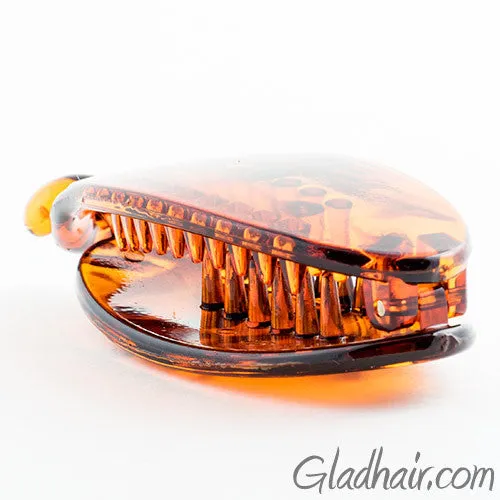 Tortoise Clincher Snap Lock Plastic Ponytail