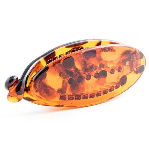 Tortoise Clincher Snap Lock Plastic Ponytail