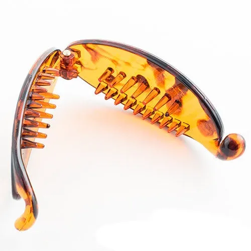 Tortoise Clincher Snap Lock Plastic Ponytail