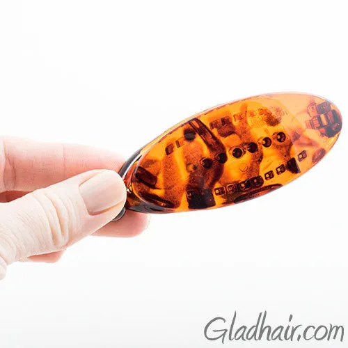 Tortoise Clincher Snap Lock Plastic Ponytail