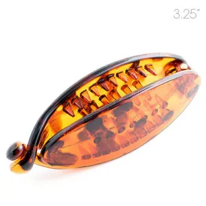 Tortoise Clincher Snap Lock Plastic Ponytail