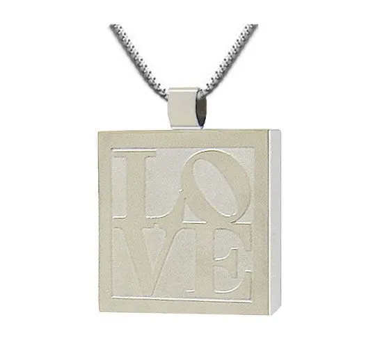 Treasured LOVE Stainless Steel Cremation Necklace