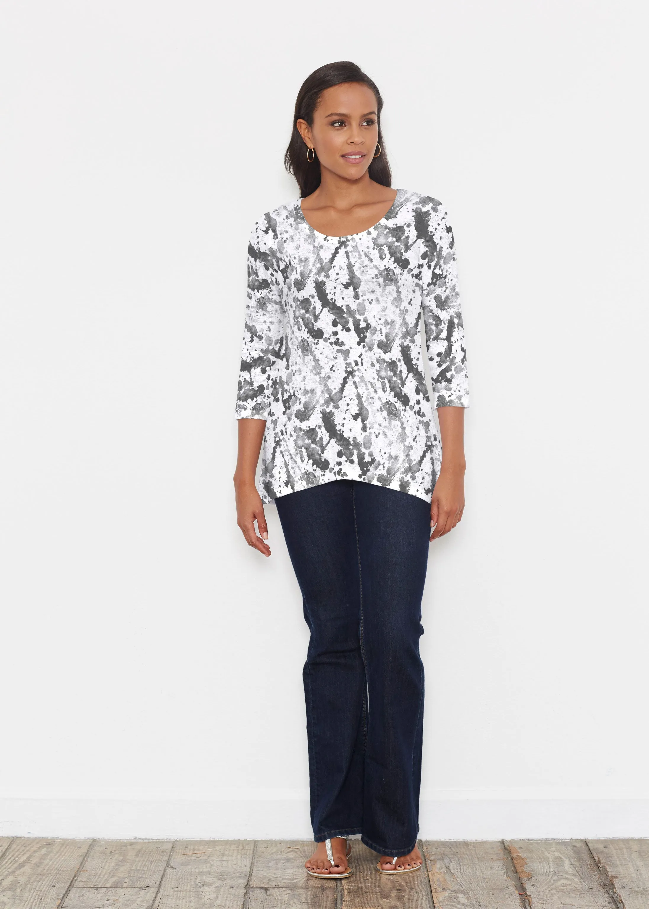 Trixie (8057) ~ Katherine Hi-Lo Thermal Tunic