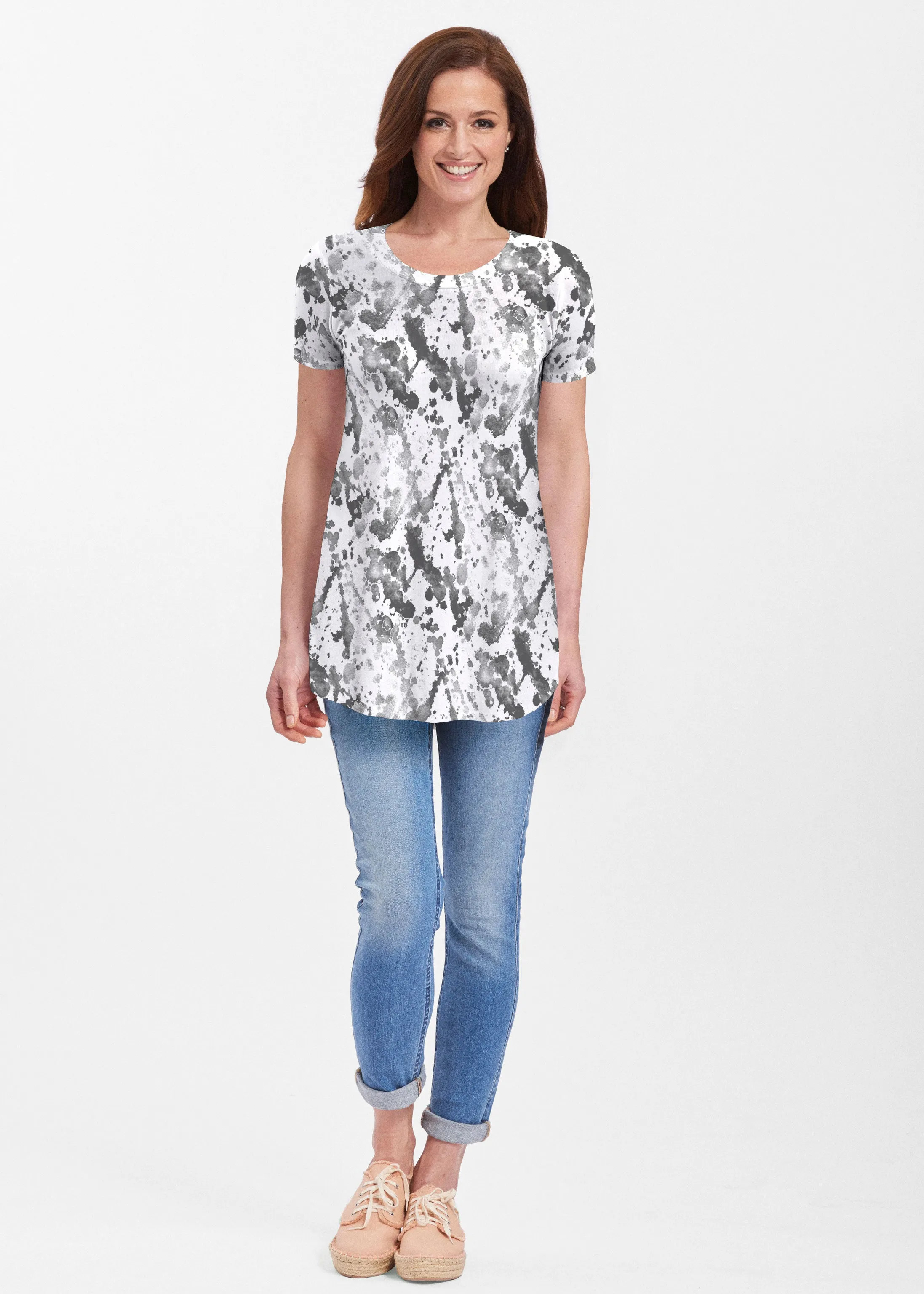 Trixie (8057) ~ Short Sleeve Butterknit tunic