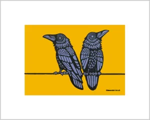 Two Ravens ~ Ready to Frame