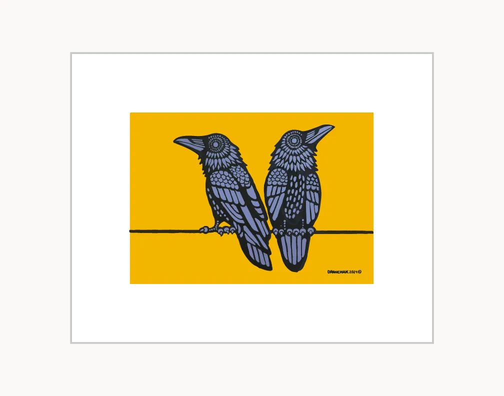 Two Ravens ~ Ready to Frame