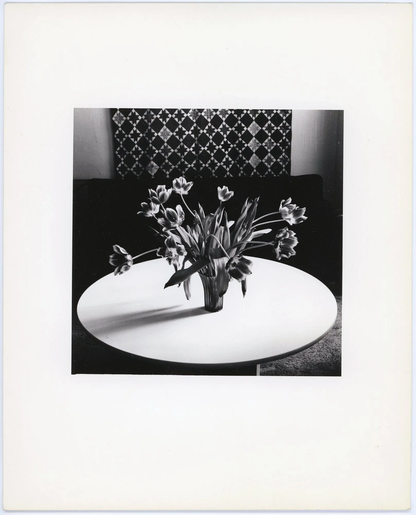 Untitled (White Table With Flowers)