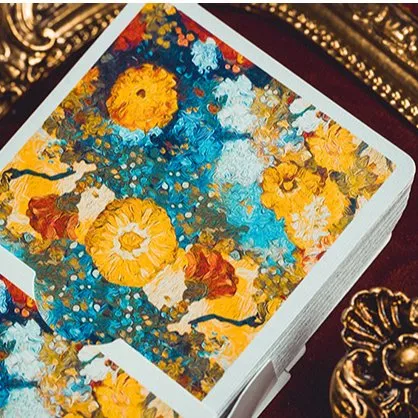 Van Gogh Zinnias Playing Cards