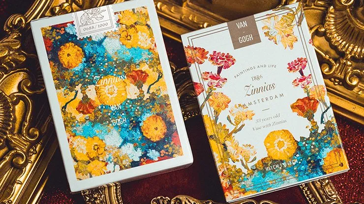 Van Gogh Zinnias Playing Cards