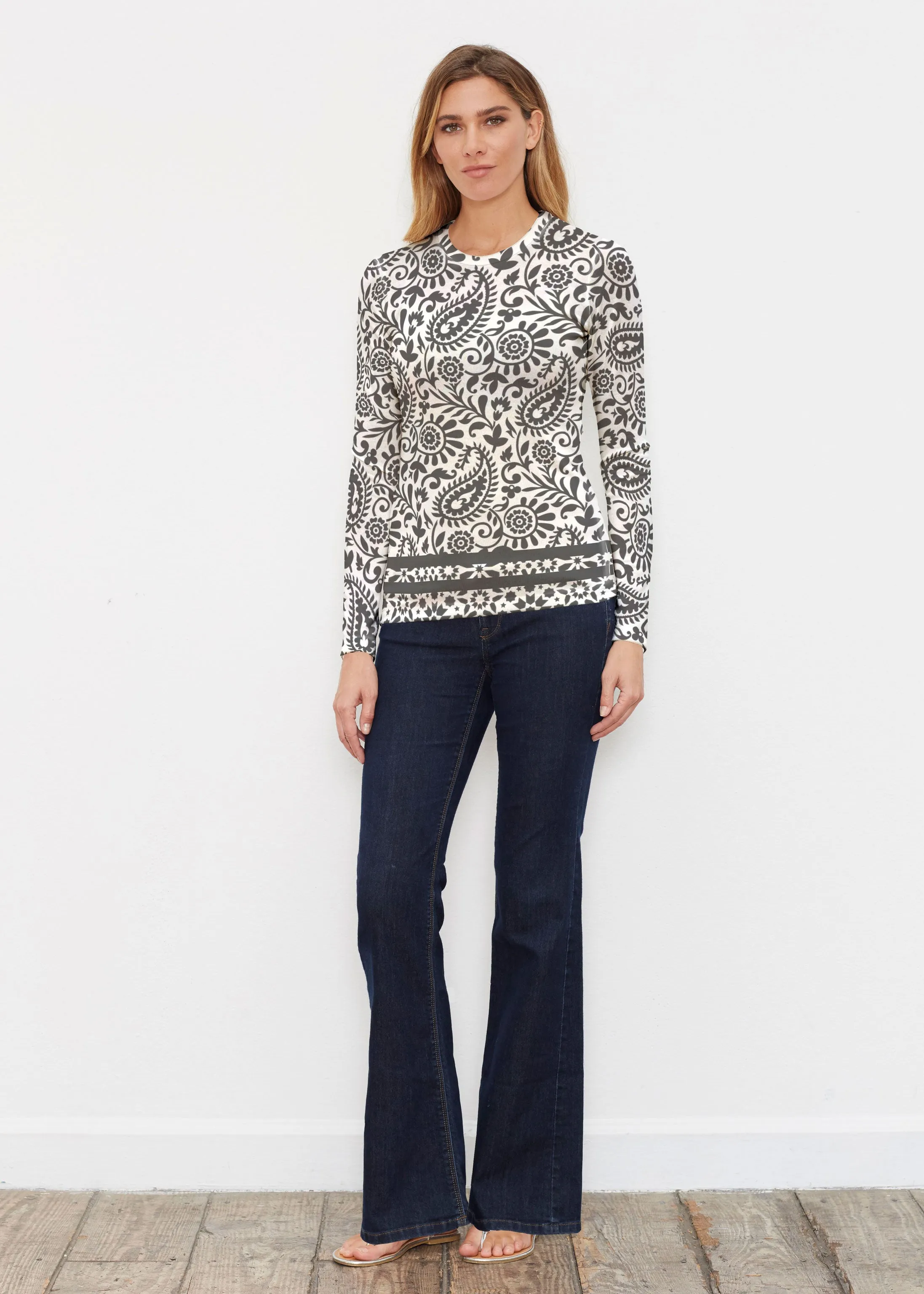 Victoria (14301) ~ Butterknit Long Sleeve Crew Top
