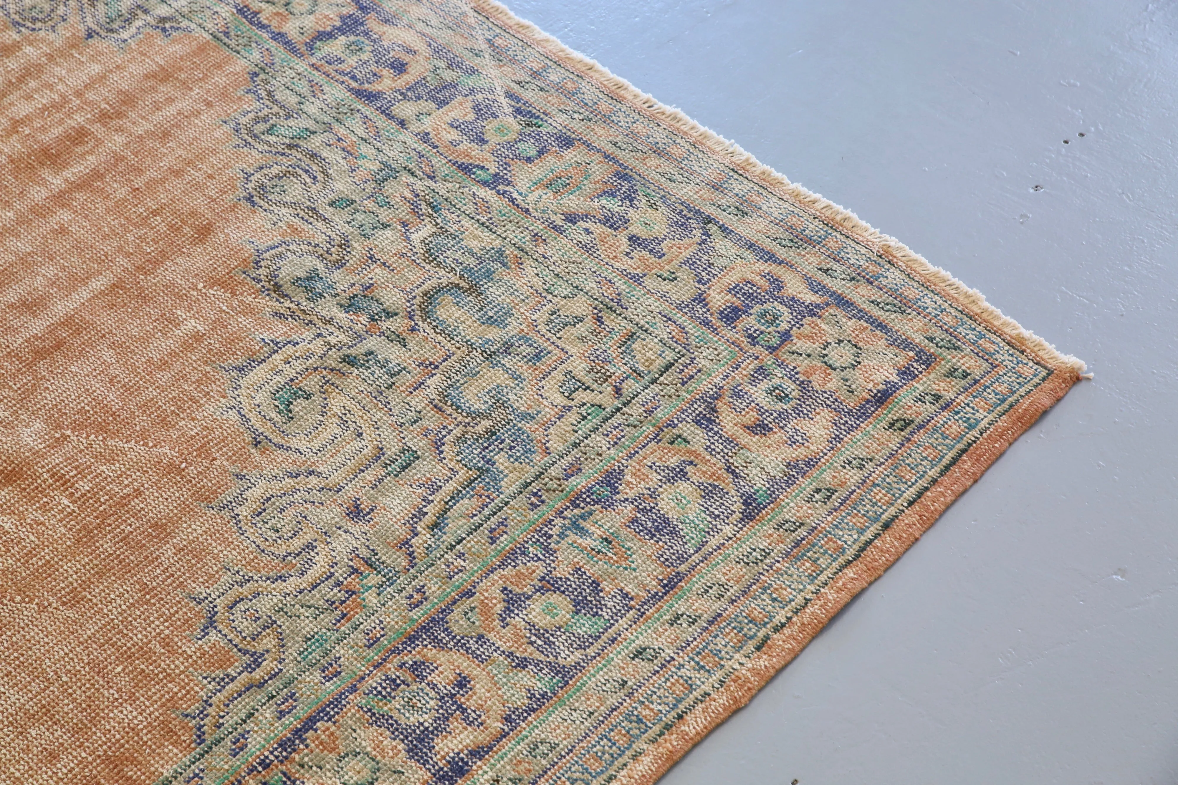 Vintage Demirci Oushak Rug 7.5ftx10ft