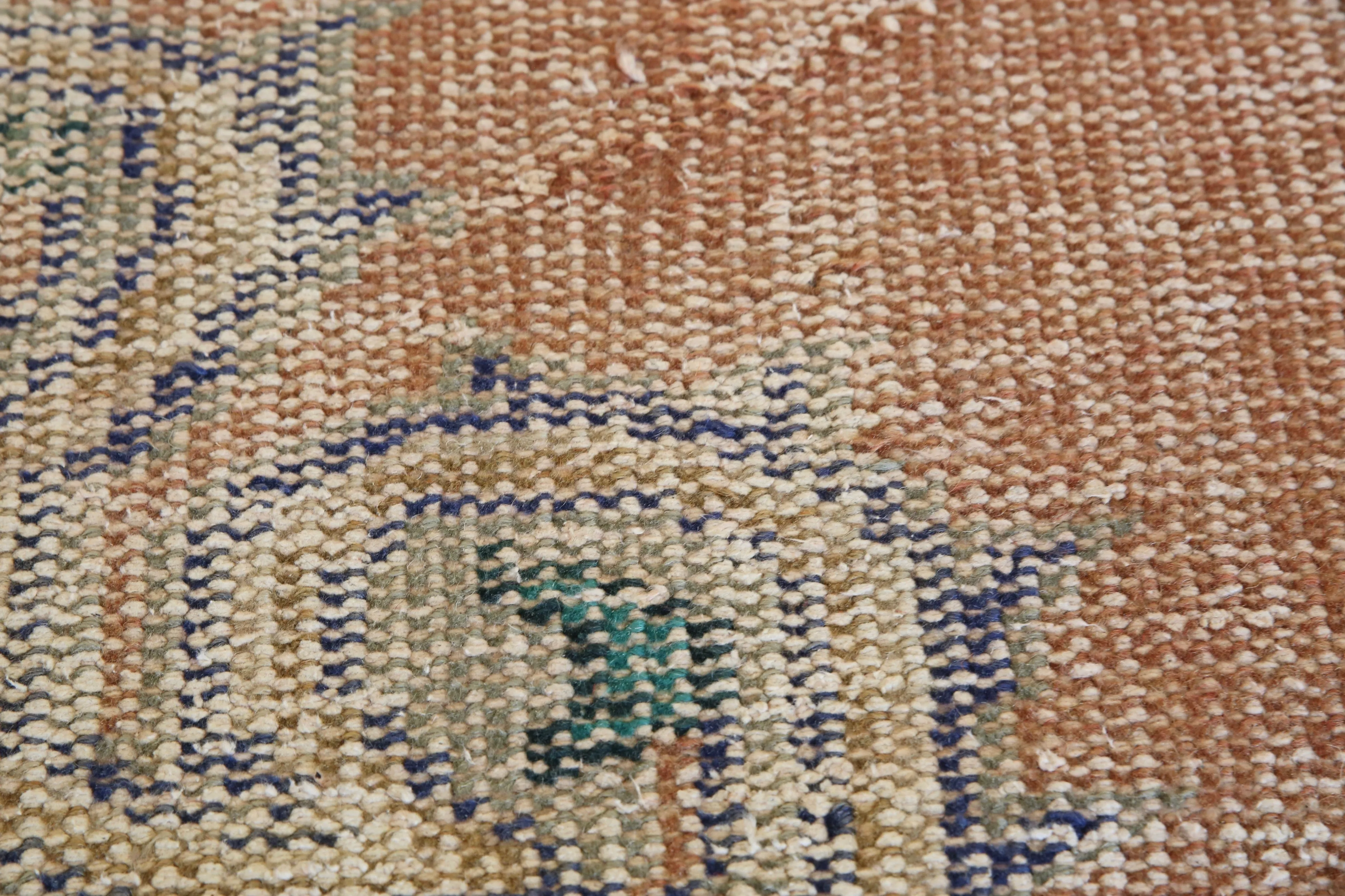 Vintage Demirci Oushak Rug 7.5ftx10ft