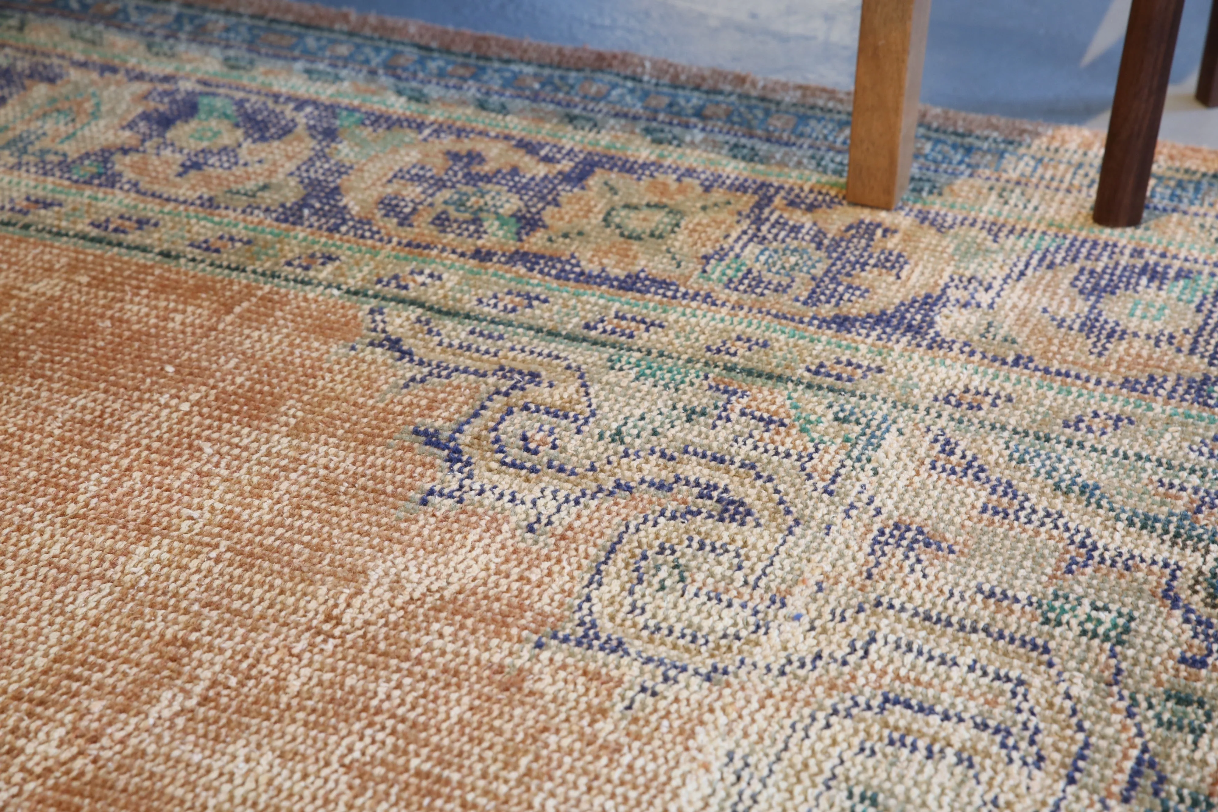 Vintage Demirci Oushak Rug 7.5ftx10ft