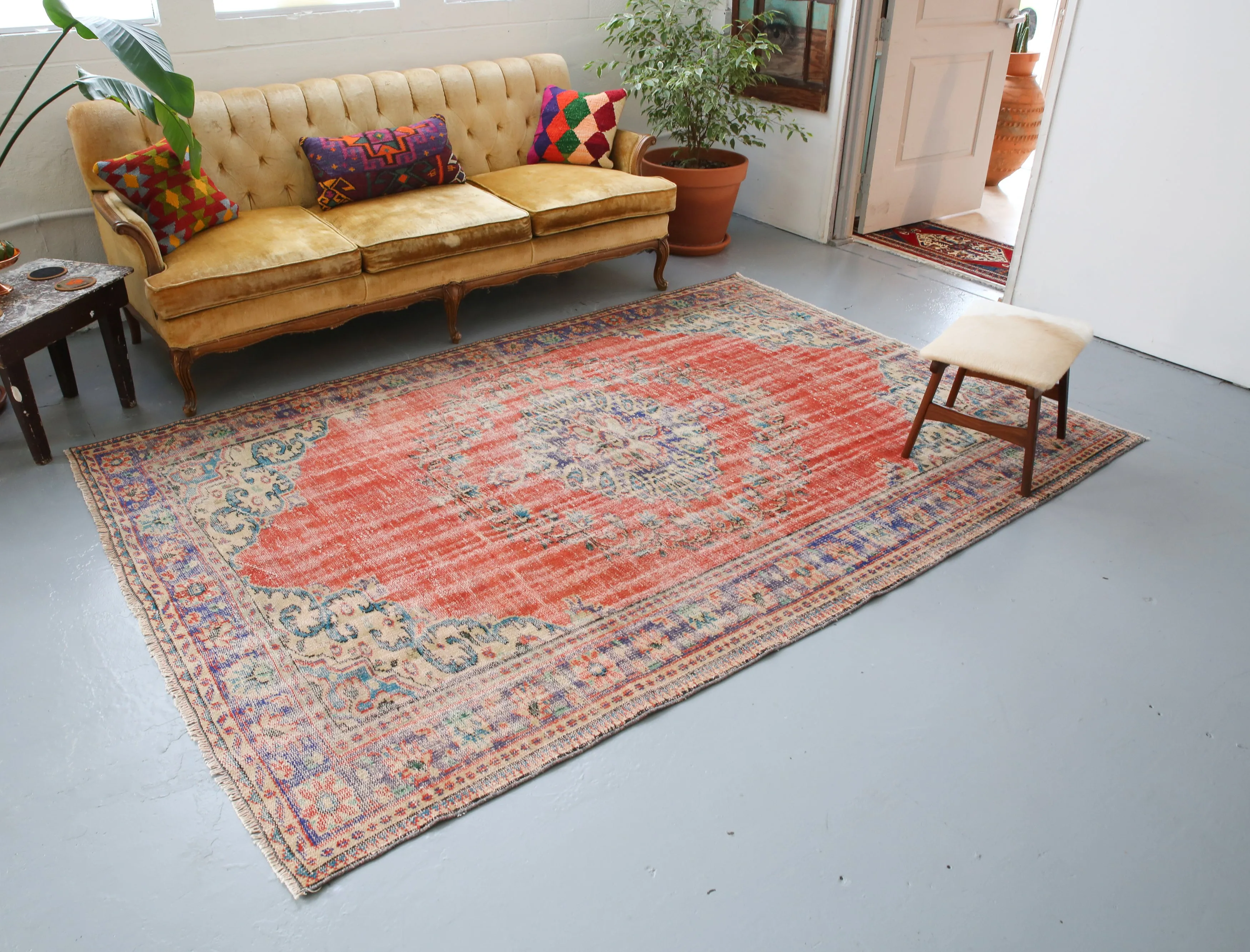 Vintage Demirci Rug 6ftx8.8ft