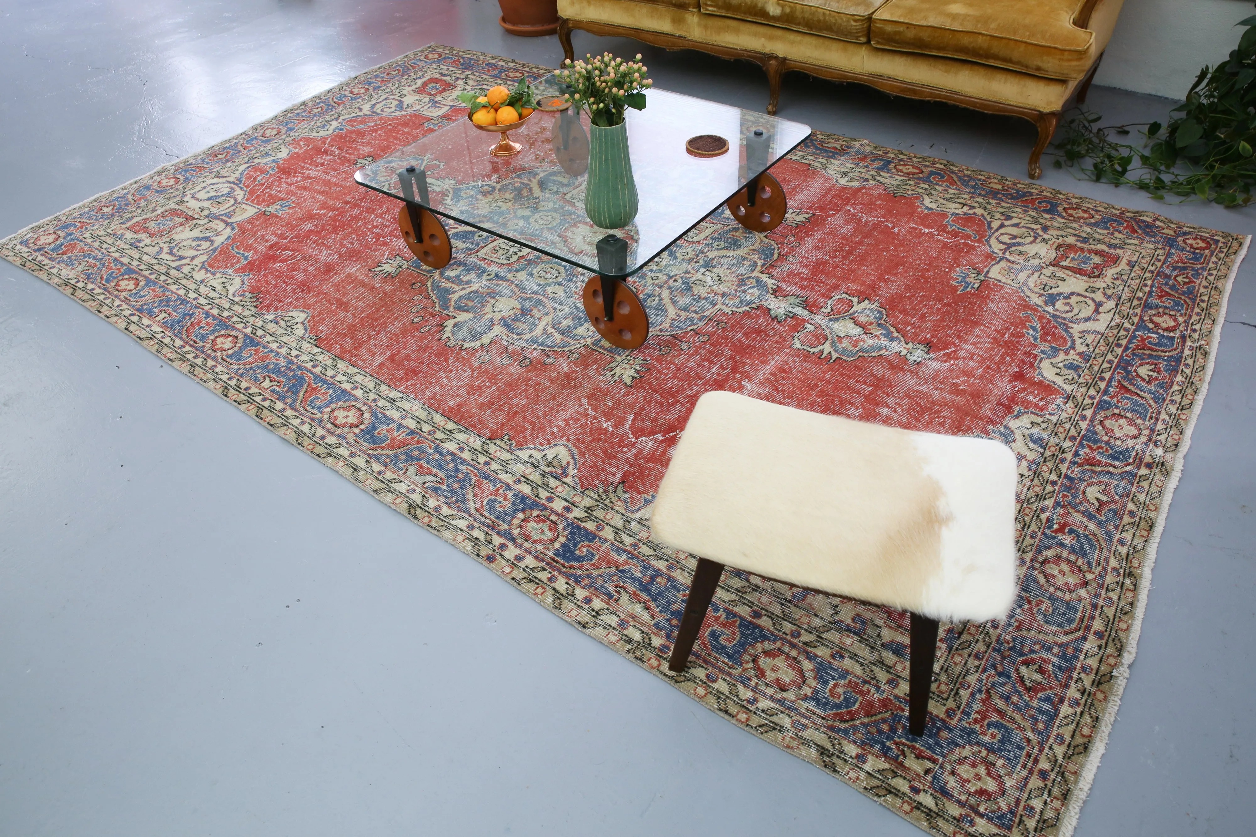 Vintage Demirci Rug 7ftx10.8ft