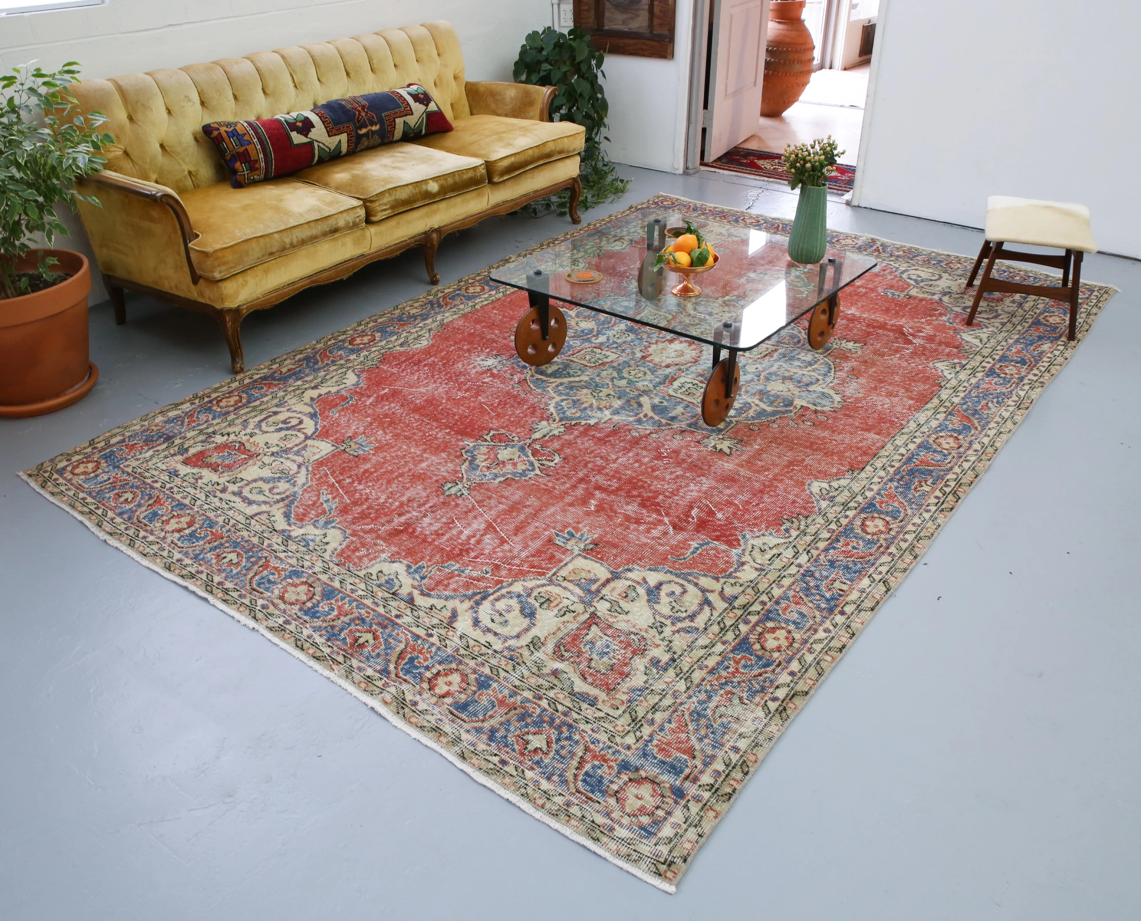 Vintage Demirci Rug 7ftx10.8ft