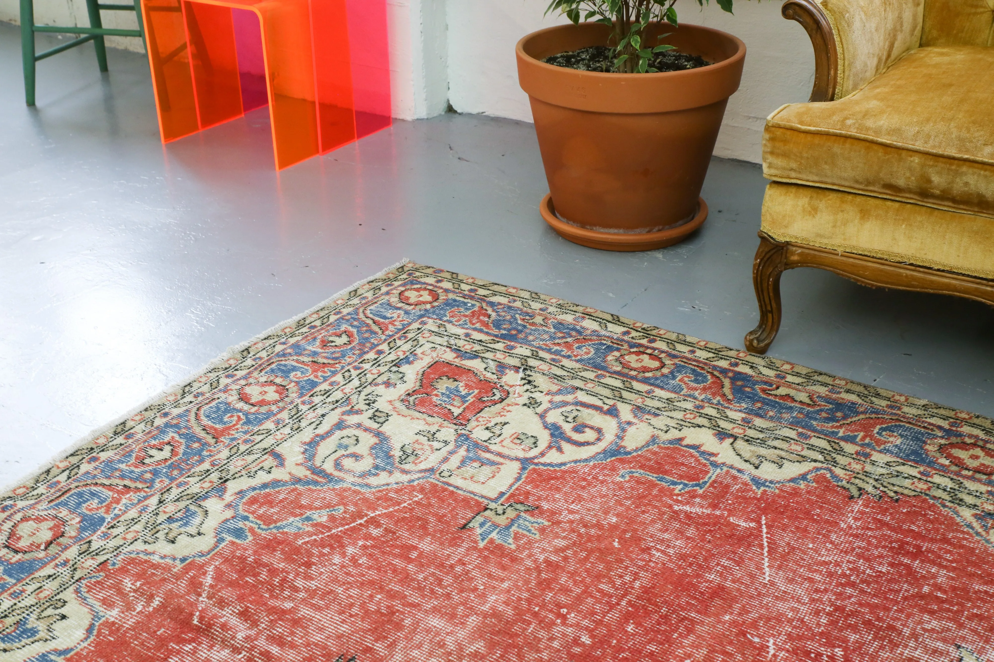 Vintage Demirci Rug 7ftx10.8ft