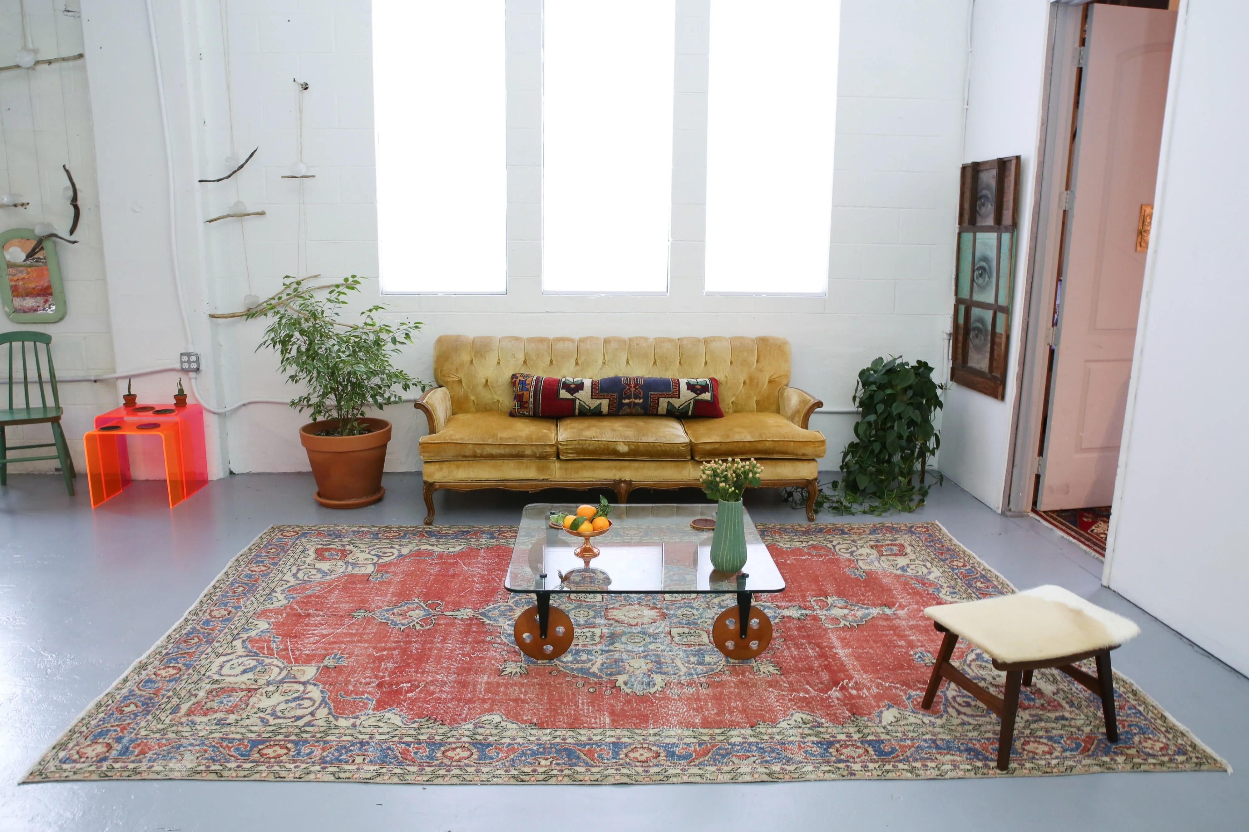 Vintage Demirci Rug 7ftx10.8ft