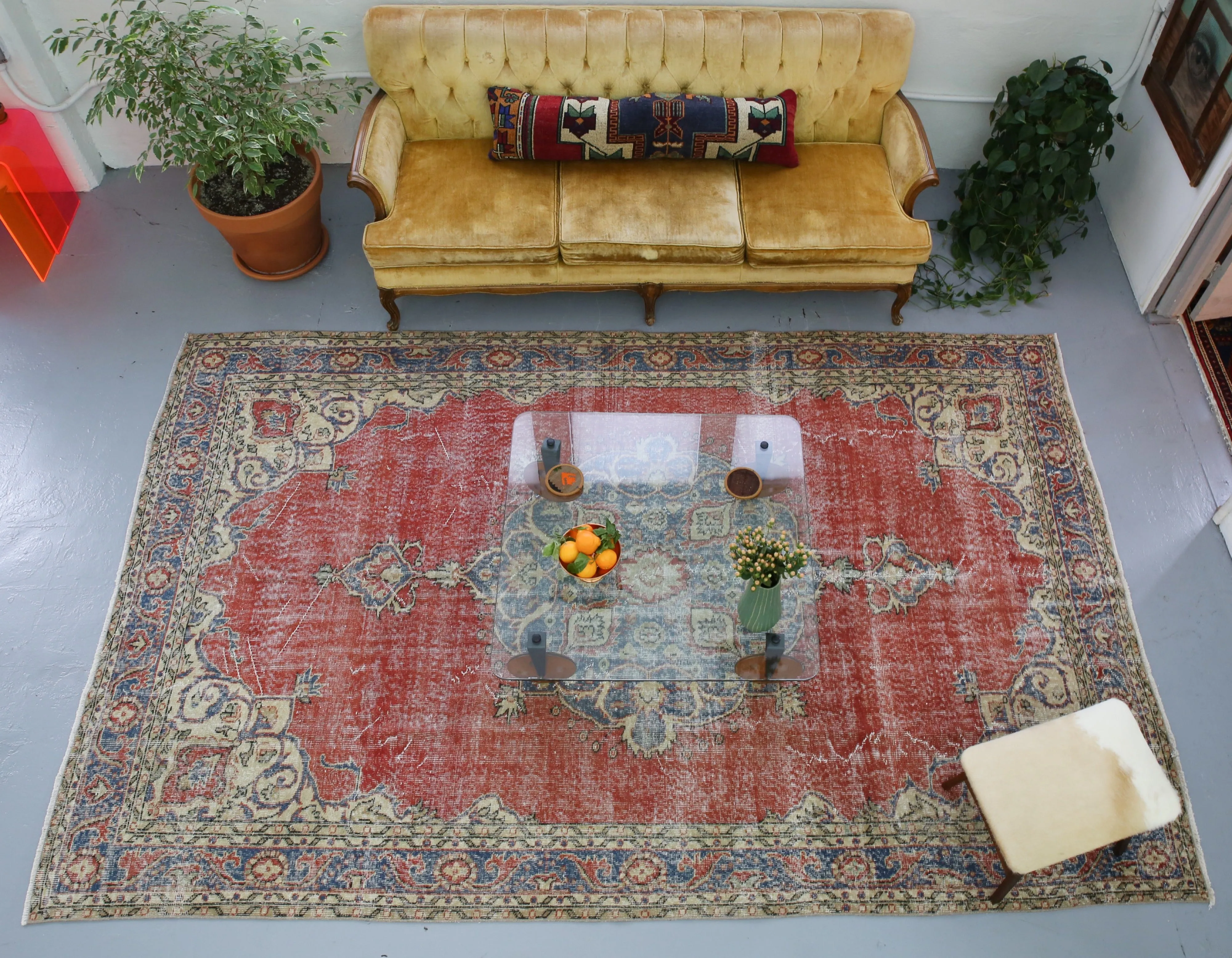 Vintage Demirci Rug 7ftx10.8ft