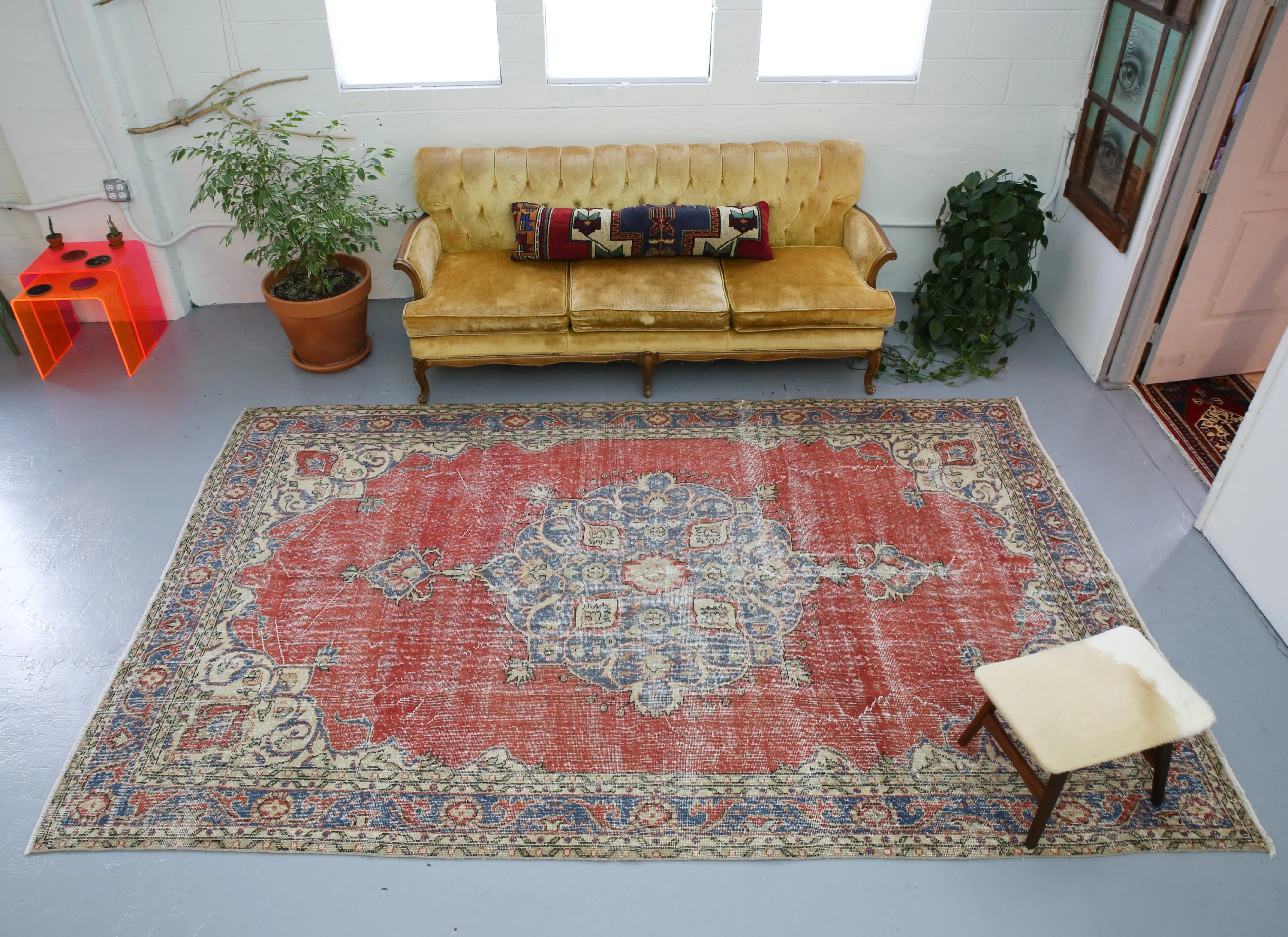 Vintage Demirci Rug 7ftx10.8ft