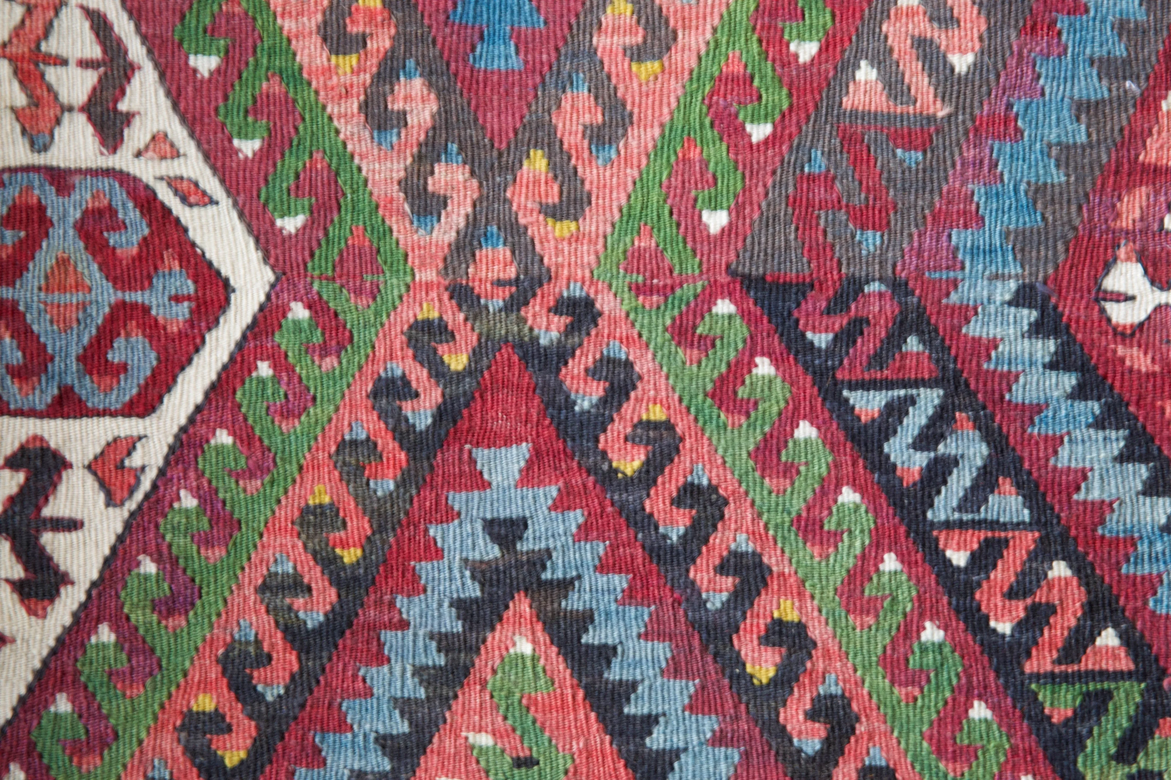 Vintage Fethiye Kilim Rug 4'8"x9'6"