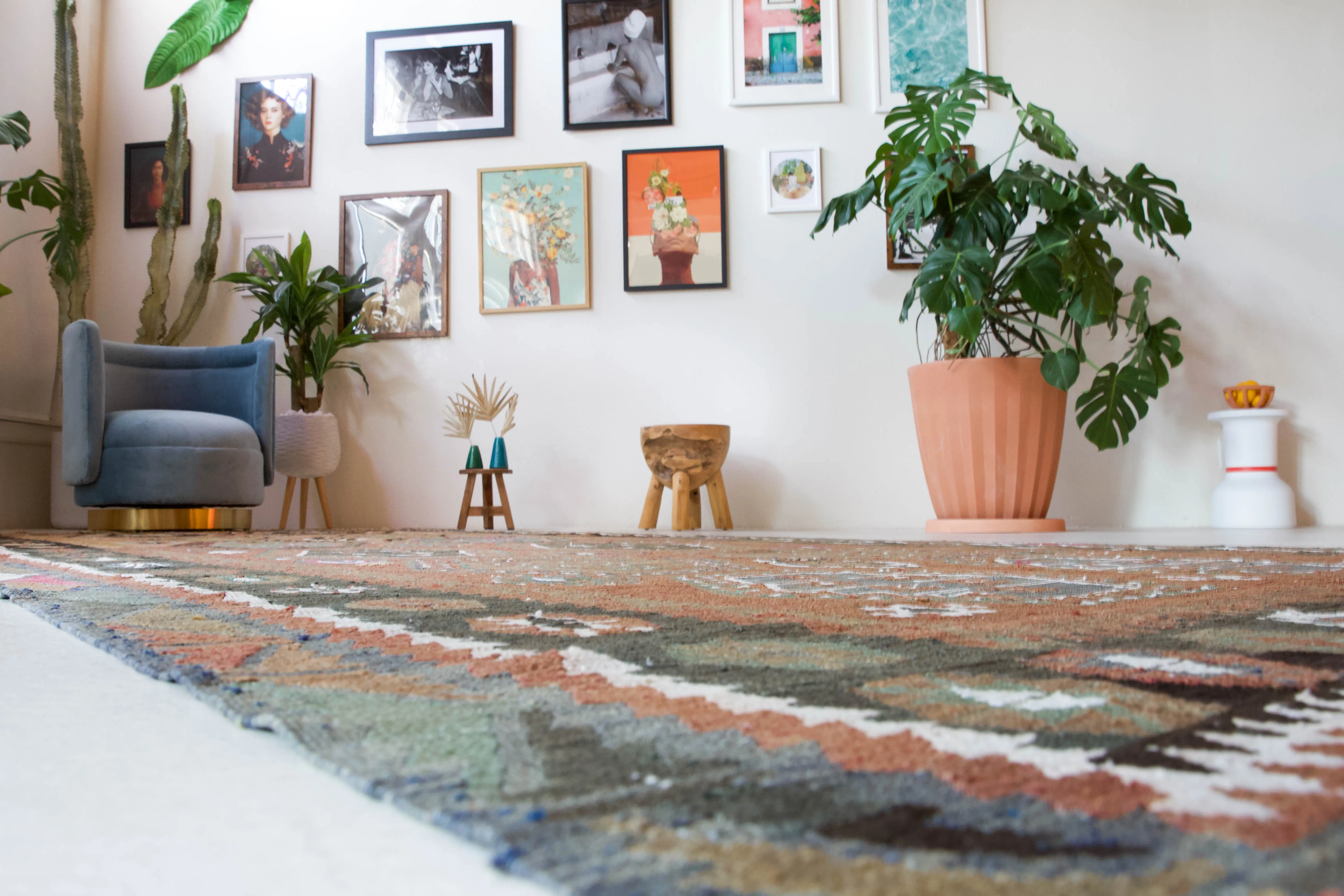 Vintage Sivas Sarkisla Kilim Rug 6'5"x13'8"