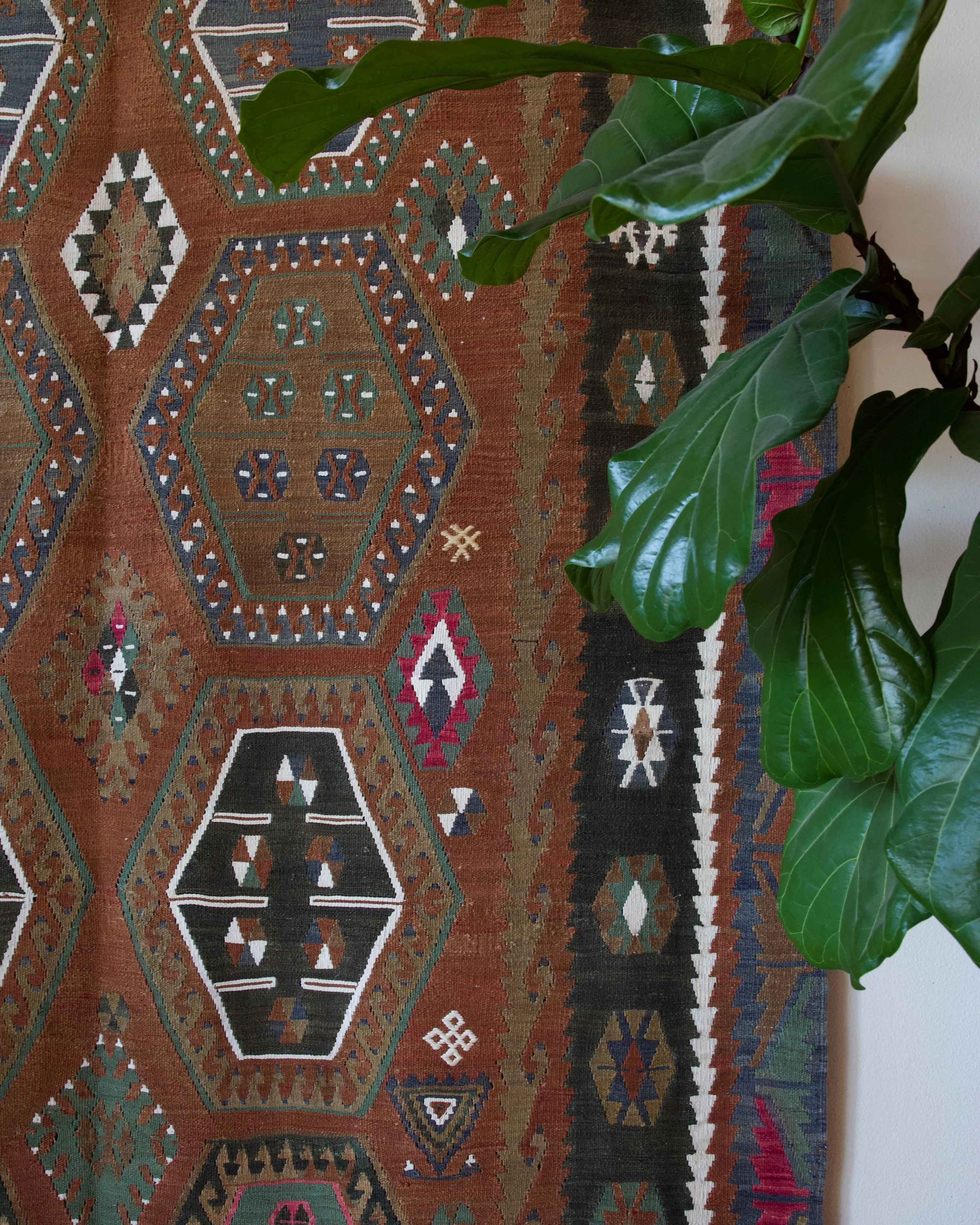 Vintage Sivas Sarkisla Kilim Rug 6'5"x13'8"