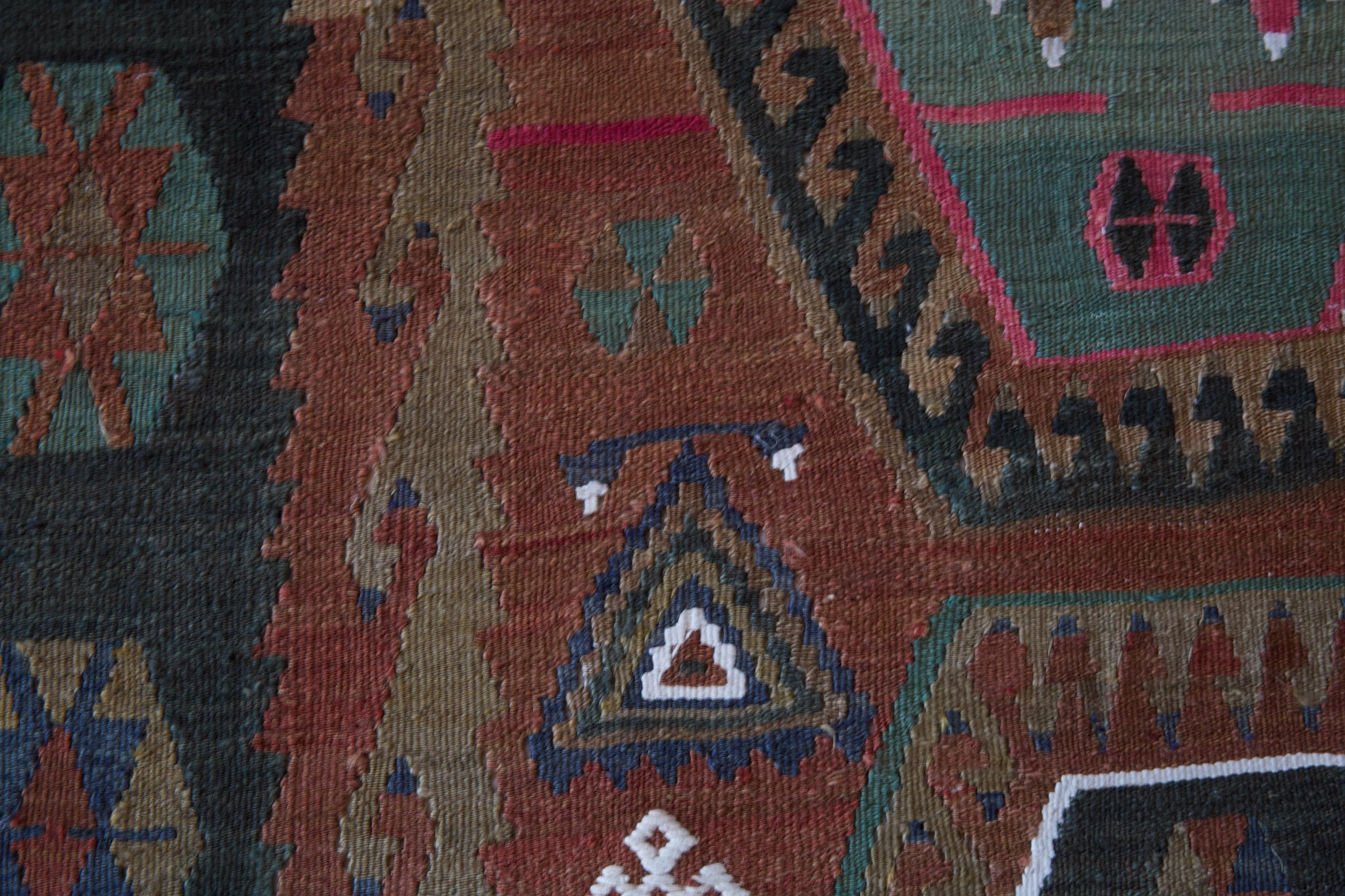 Vintage Sivas Sarkisla Kilim Rug 6'5"x13'8"